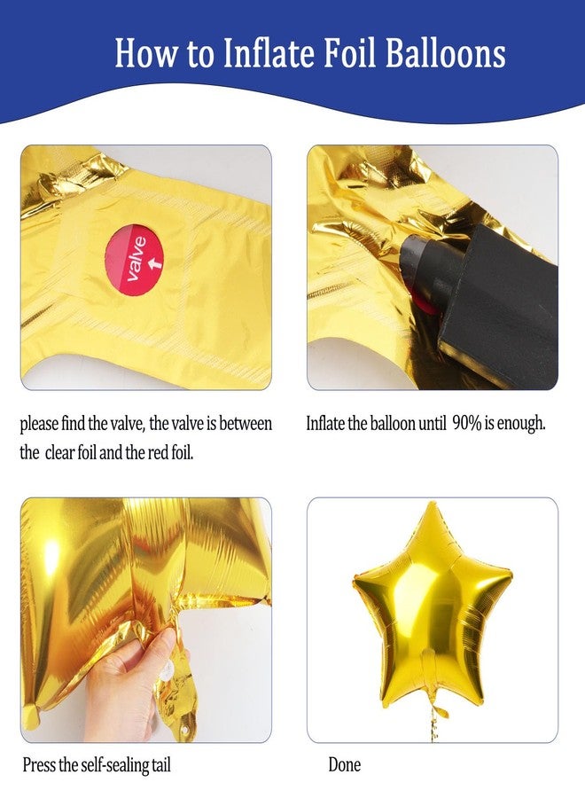 Douvelue 30th Birthday Decorations for Him, Navy Blue Gold Balloons and Happy Birthday Banner, 40 Inch Number 30 Foil Balloons with Bunting, for Men Women Party Decoration - Image 5